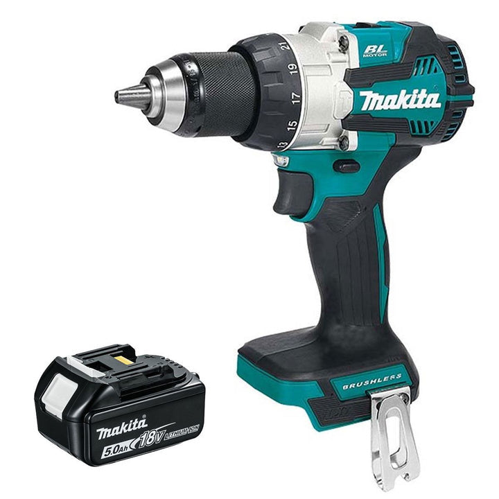 Perceuse-visseuse à percussion sans fil Makita DHP489Z 18V avec 1 batterie 5,0Ah