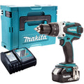 Perceuse à percussion Makita DHP458Z 18V avec 1 batterie 5.0Ah et chargeur en coffret